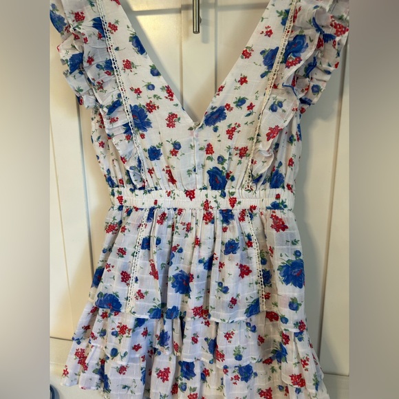 LoveShackFancy Bennett cotton floral ruffle mini dress - Picture 6 of 12
